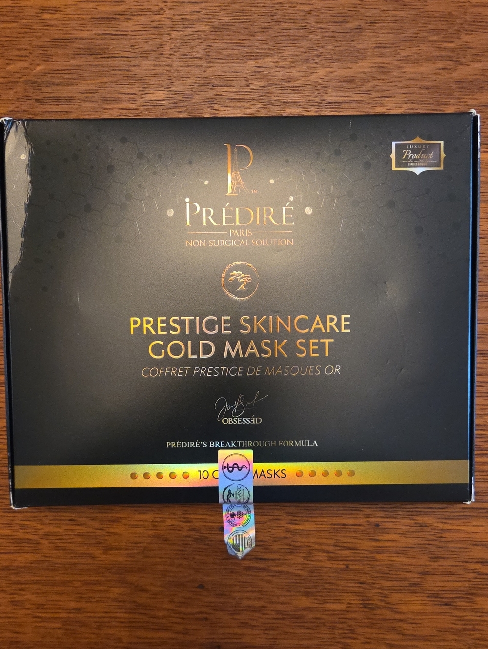 Prédiré Prestige Skincare Gold Mask Set (10)